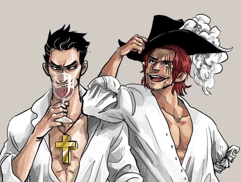 Mihawk and Shanks