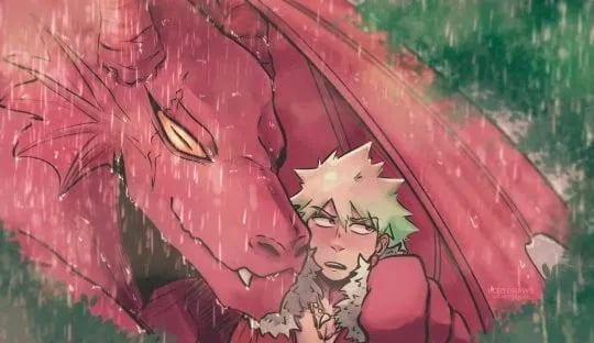 Kirishima and Bakugo