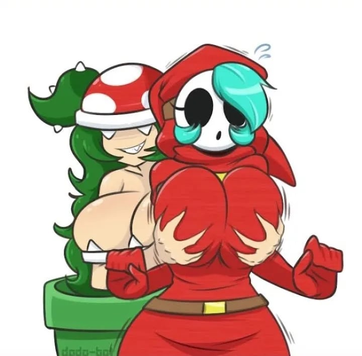 Piranha Plant Gal and Shy gal