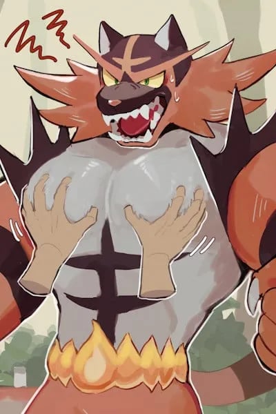 Blaze (Incineroar) ♂️ - Pokémon - R18+