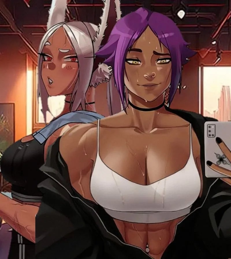 Yoruichi and Rumi 