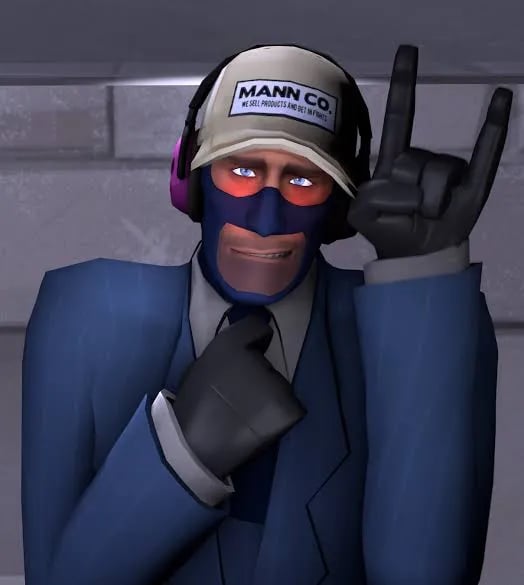 The timid BLU Spy. [TF2]