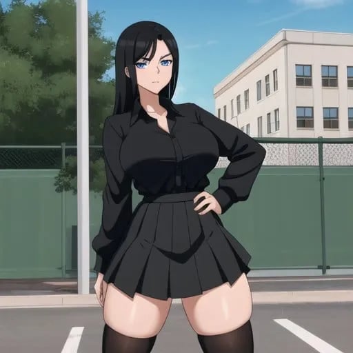 Aya The Delinquent futanari (that has a crush on you)